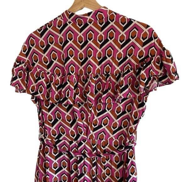 Corey Lynn Calter Anthropologie Annabel Dress Women’s Size XS Petite Midi Pink‎ - Picture 9 of 11